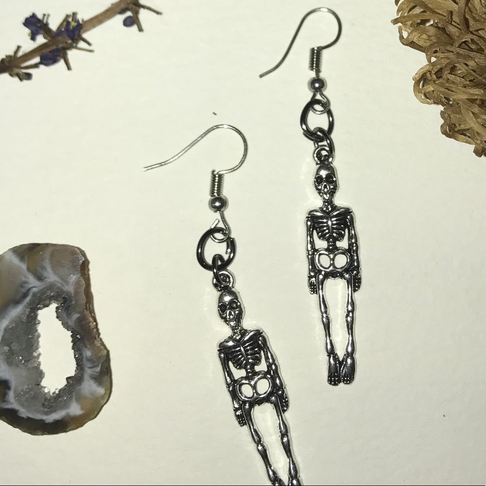 Skeleton earrings - Picture 2 of 2